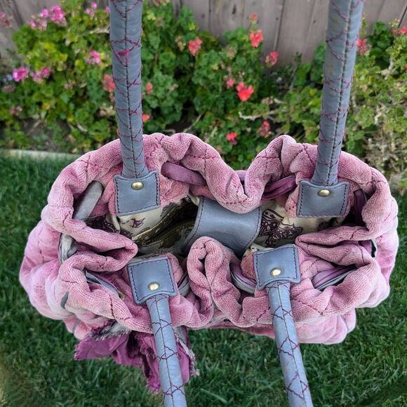 Juicy Couture Y2K Fairytale Daydreamer Pink Quilted Vintage Shoulder Bag - Picture 6 of 11